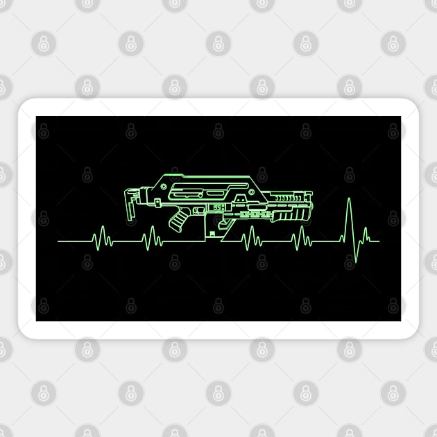 Pulse. Rifle. Green. Magnet by CCDesign